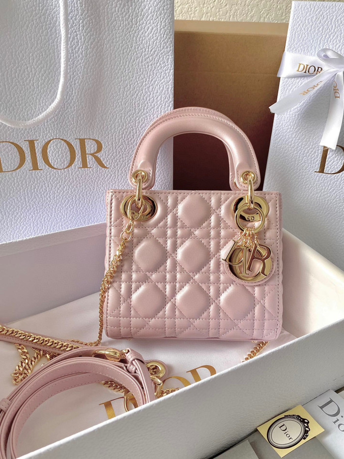 Dior Lady-D-Joy Bag NIGO Leather Carrying Chain Bag #nigo21446