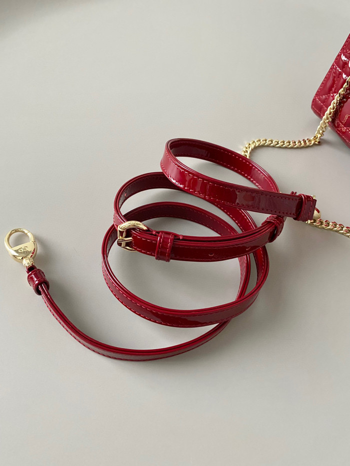 Dior Lady-D-Joy Bag NIGO Leather Carrying Chain Bag #nigo21446