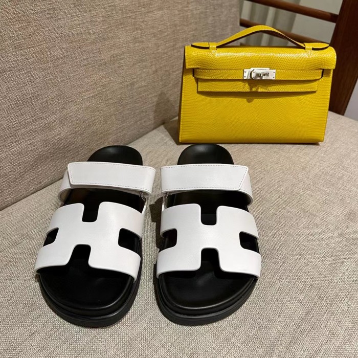 Hermes Women's Leather Sandals Slippers Flats Shoes #nigo51633