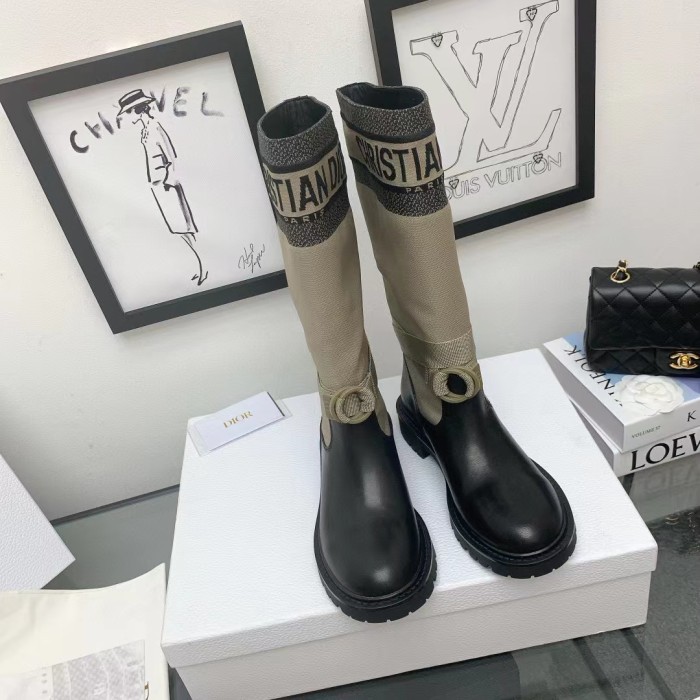 Dior Logo High Boots For Women's With Monogrammed Shoes #nigo51876