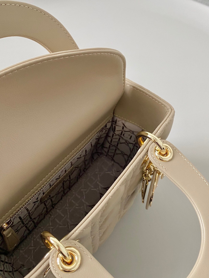 Dior Lady-D-Joy Bag NIGO Leather Carrying Chain Bag #nigo21446