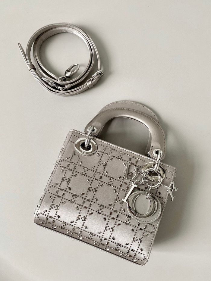 Dior Lady-D-Joy Bag NIGO Leather Carrying Chain Bag #nigo21446