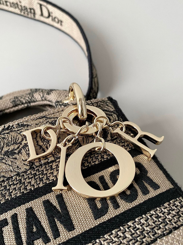 Dior Lady-D-Joy Bag NIGO Leather Carrying Chain Bag #nigo21446