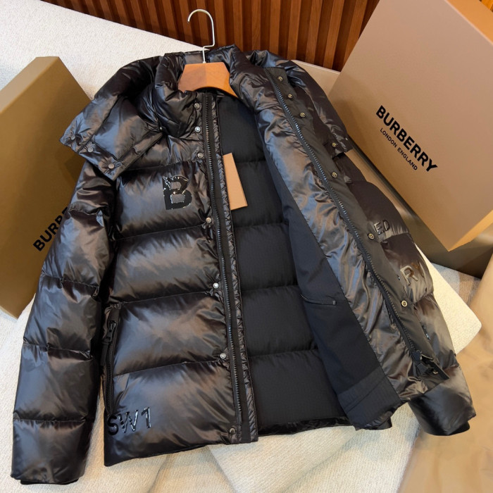 Burberry Hooded Waterproof Puffer Down Jacket In Winter #nigo3435