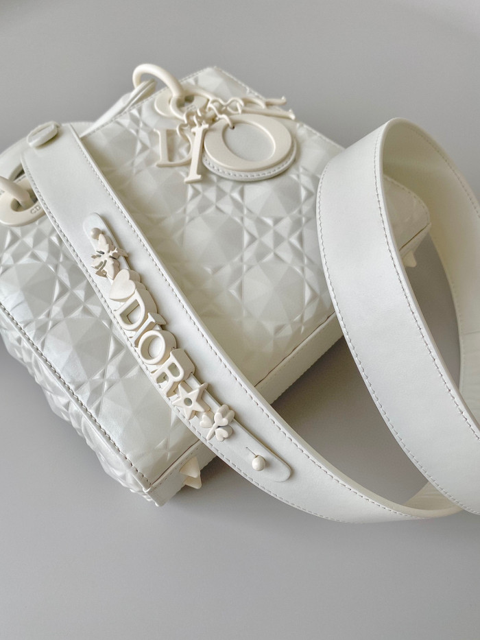 Dior Lady-D-Joy Bag NIGO Leather Carrying Chain Bag #nigo21446