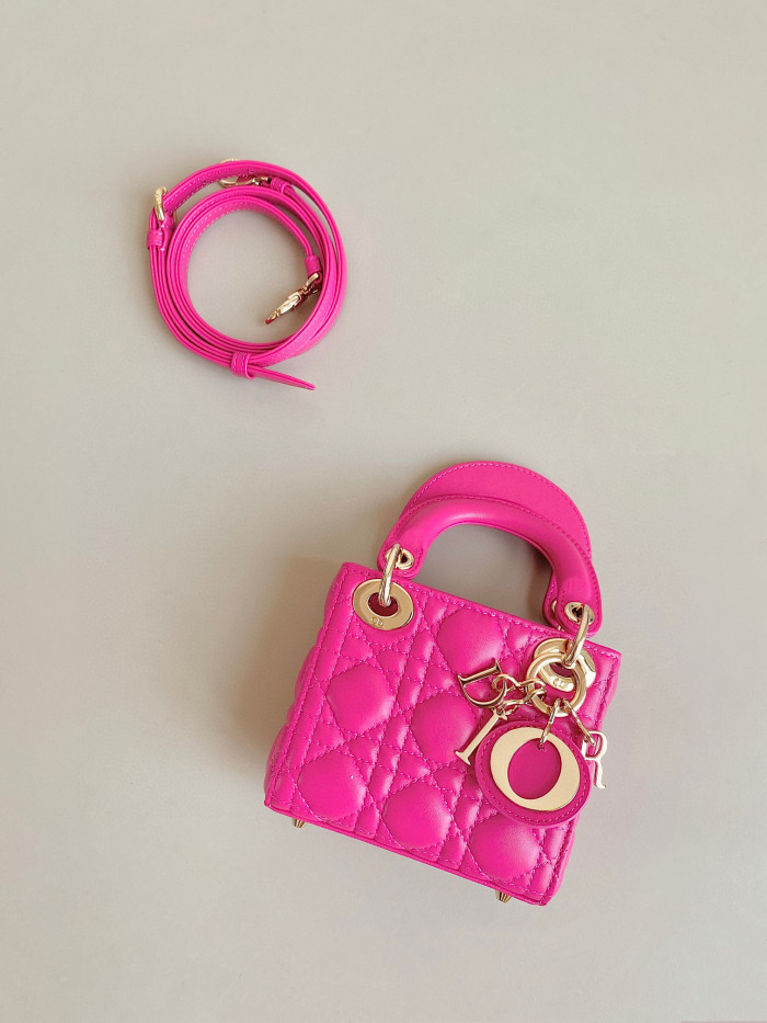 Dior Lady-D-Joy Bag NIGO Leather Carrying Chain Bag #nigo21446