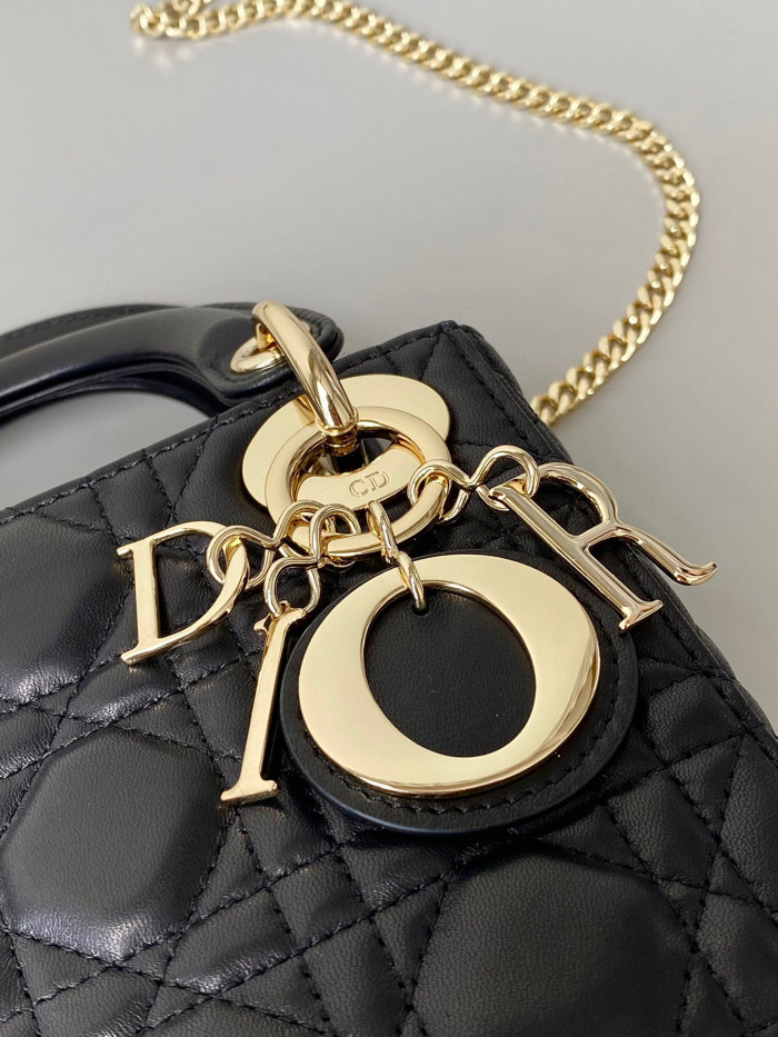 Dior Lady-D-Joy Bag NIGO Leather Carrying Chain Bag #nigo21446