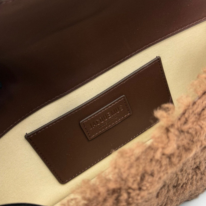 Jacquemus Single Color Lamb Wool Shoulder Bag #nigo3413