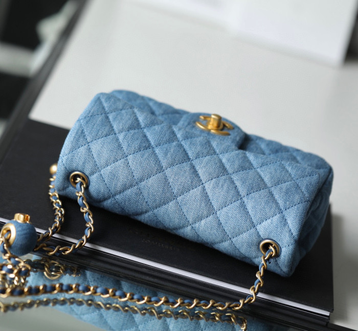Chanel Flap Bag Small Golden Ball, Single Shoulder Messenger Bag Multicolor Double Size Leather Bags #nigo55243