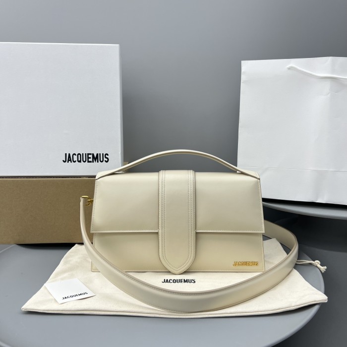 Jacquemus Women's Leather Wide Strap Crossbody Bag #nigo51437