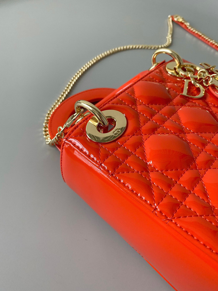 Dior Lady-D-Joy Bag NIGO Leather Carrying Chain Bag #nigo21446