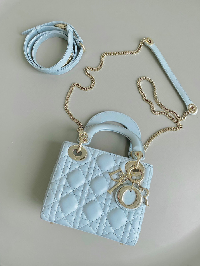 Dior Lady-D-Joy Bag NIGO Leather Carrying Chain Bag #nigo21446
