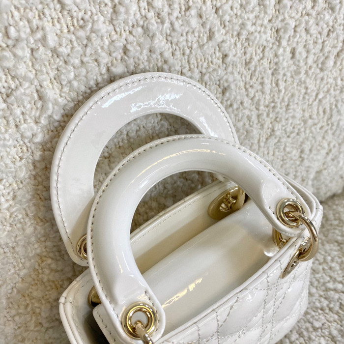 Dior Lady-D-Joy Bag NIGO Leather Carrying Chain Bag #nigo21446