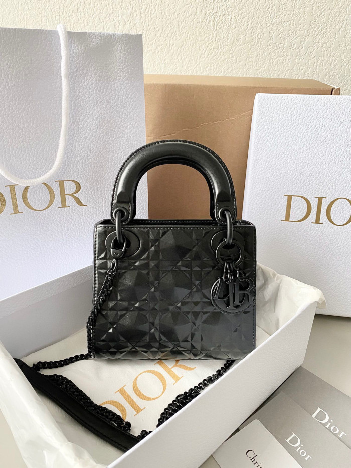 Dior Lady-D-Joy Bag NIGO Leather Carrying Chain Bag #nigo21446