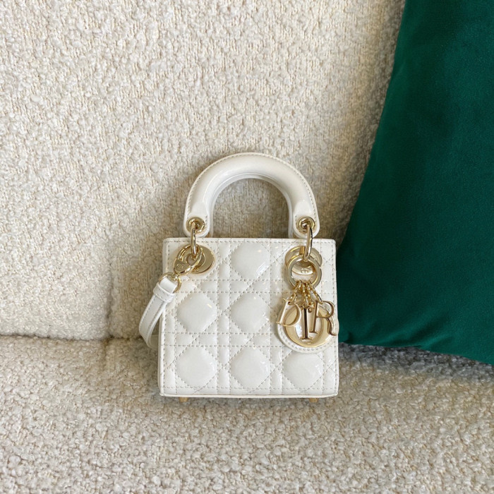 Dior Lady-D-Joy Bag NIGO Leather Carrying Chain Bag #nigo21446