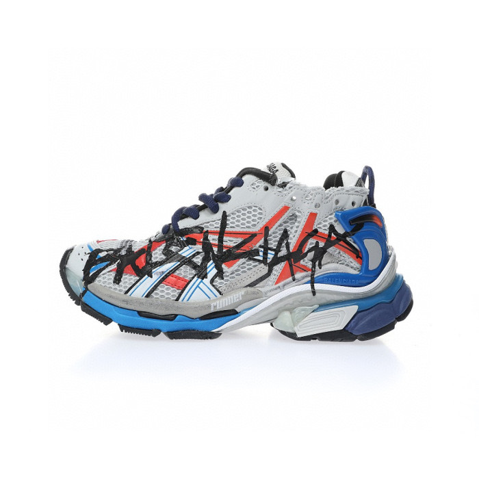 Balenciaga Runner GRAFFITI Thick Soled Letter Lace Up Dad Sneaker Shoes #nigo21732