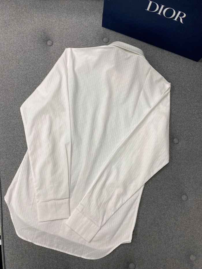 Dior Long Sleeve Solid Color Printed Shirt #nigo5772