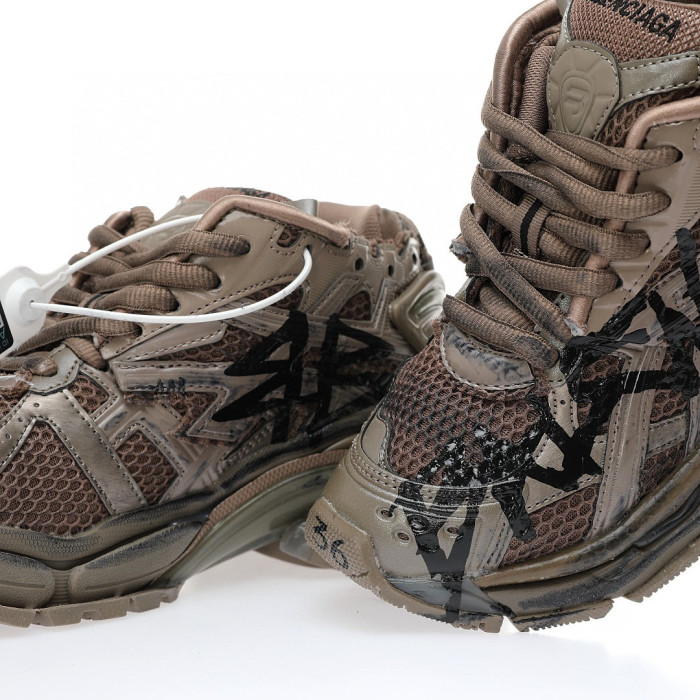Balenciaga Runner GRAFFITI Thick Soled Letter Lace Up Dad Sneaker Shoes #nigo21732