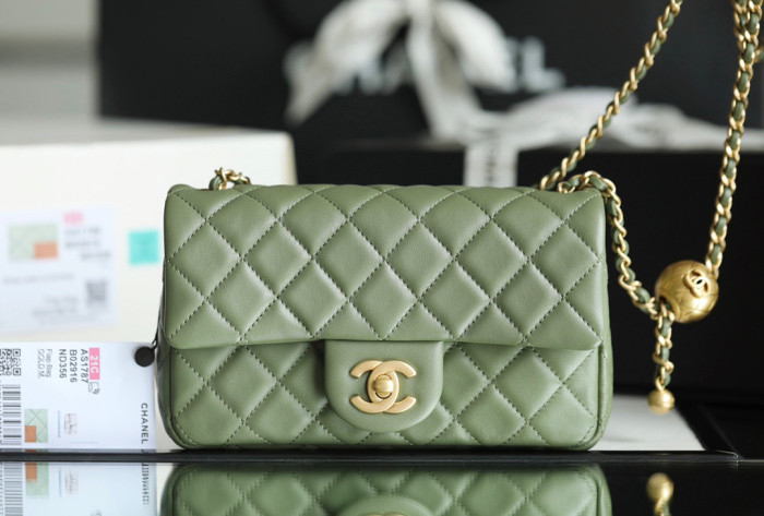 Chanel Flap Bag Small Golden Ball, Single Shoulder Messenger Bag Multicolor Double Size Leather Bags #nigo55243
