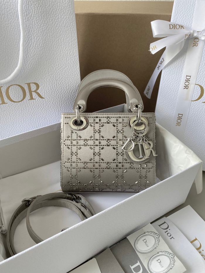 Dior Lady-D-Joy Bag NIGO Leather Carrying Chain Bag #nigo21446
