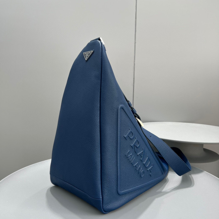 Prada Leather Oversized Triangle Bag #nigo53765