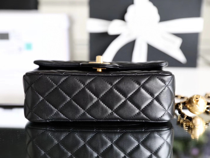 Chanel Flap Bag Small Golden Ball, Single Shoulder Messenger Bag Multicolor Double Size Leather Bags #nigo55243