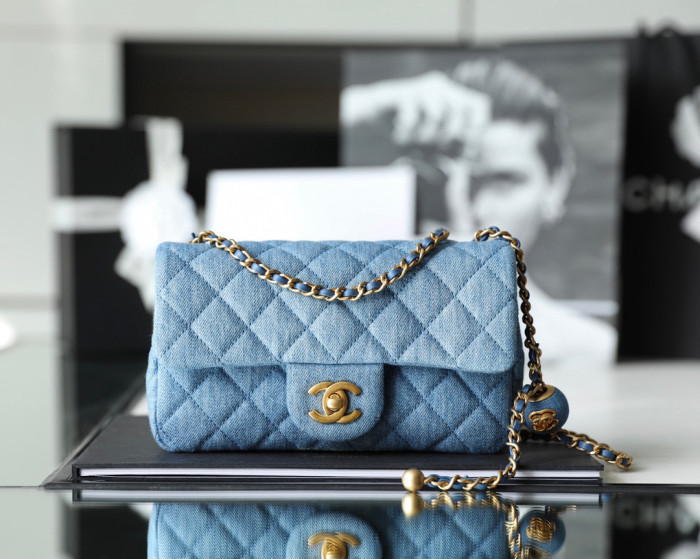 Chanel Flap Bag Small Golden Ball, Single Shoulder Messenger Bag Multicolor Double Size Leather Bags #nigo55243