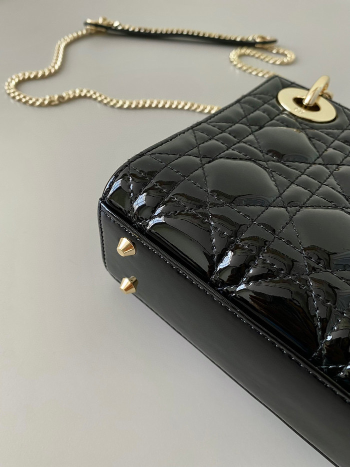 Dior Lady-D-Joy Bag NIGO Leather Carrying Chain Bag #nigo21446