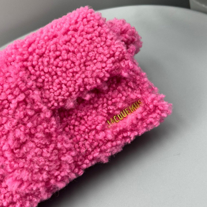 Jacquemus Single Color Lamb Wool Shoulder Bag #nigo3413