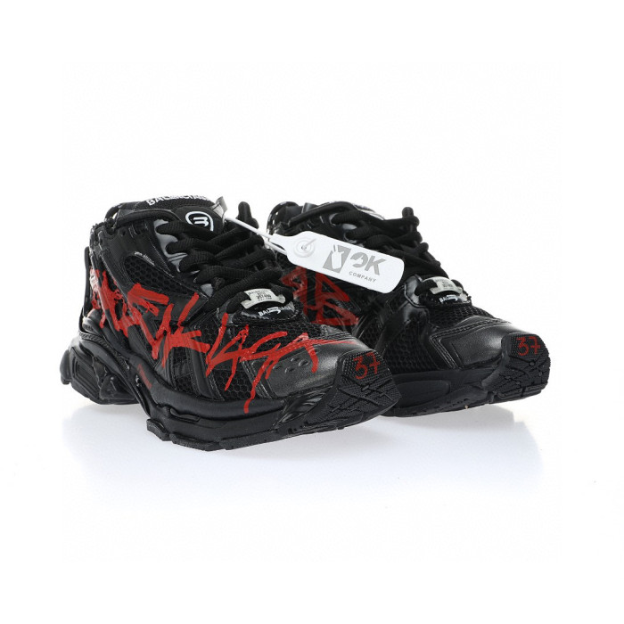 Balenciaga Runner GRAFFITI Thick Soled Letter Lace Up Dad Sneaker Shoes #nigo21732