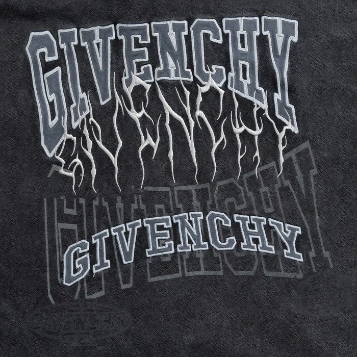 Givenchy Cotton Letter Logo Hooded Sweatshirt #nigo3445