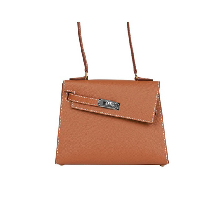 Hermes Kelly 20 Disorde Reversible Irregular Cowhide Tote Bag Ngvp #nigo5245