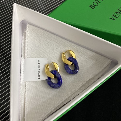 Bottega Veneta Lapis Lazuli Earrings Copper Gold-plated Accessories Jewelry #nigo82398