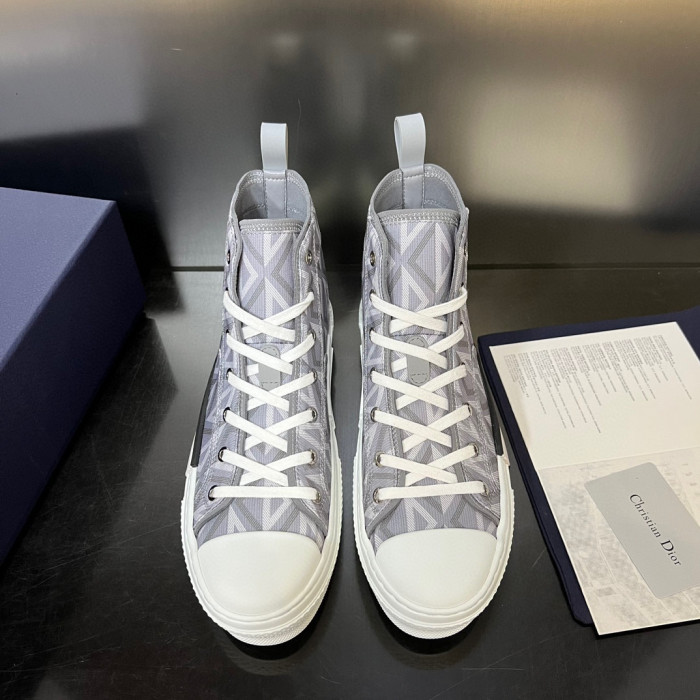 Dior Plaid High Top Canvas Shoes Sneakers  #nigo8429