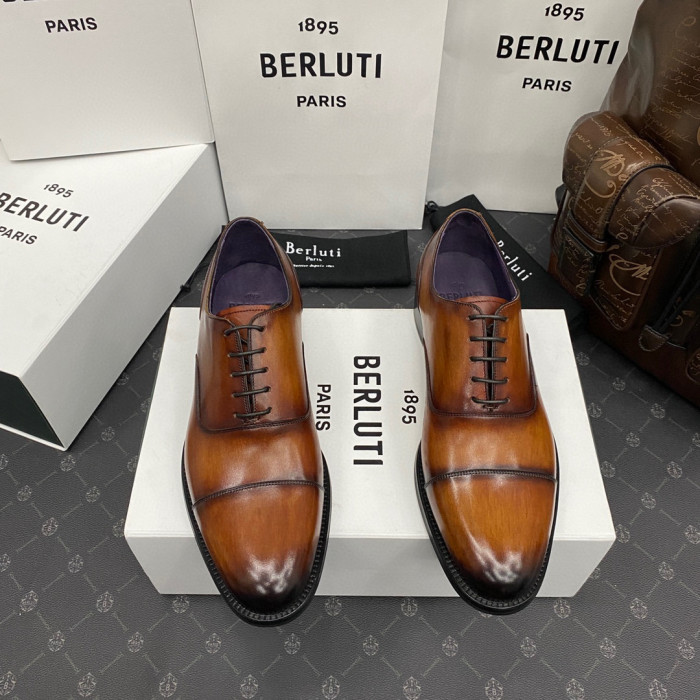 Berluti Hand Polished Leather Oxford Shoes #nigo2451