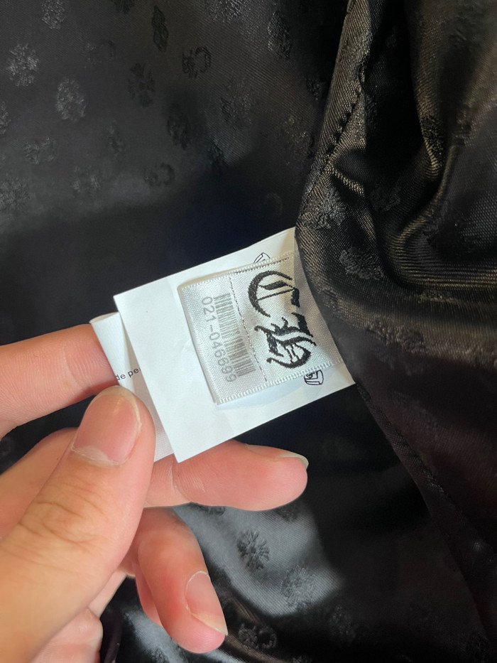 Chrome Hearts Men's And Women's Lychee Leather Jacket #nigo7558