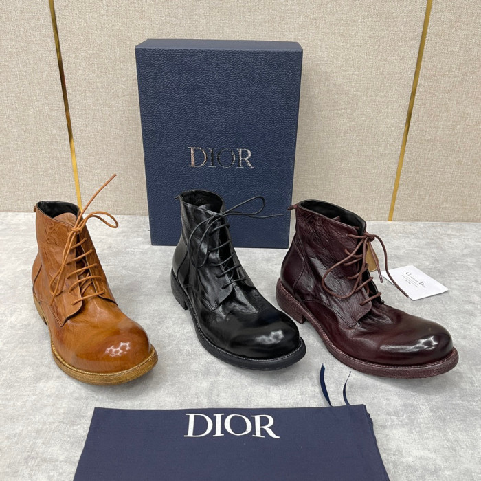 Dior Men's Leather Shoes Martin Boots Shoes #nigo1445