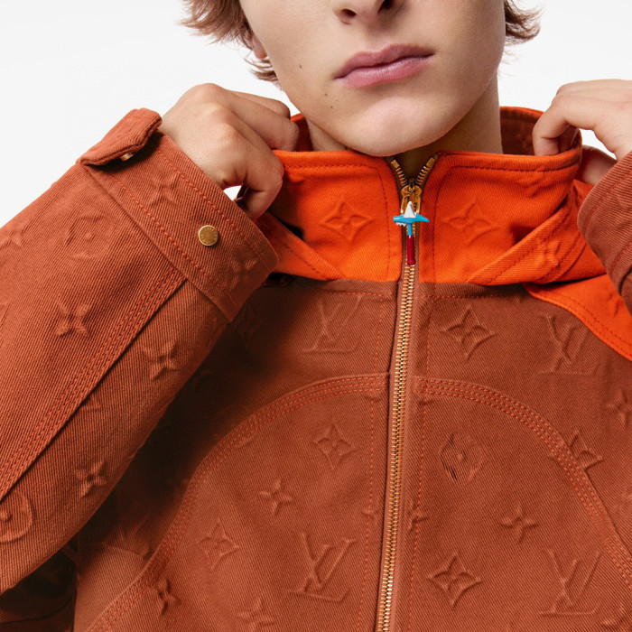 Louis Vuitton Denim Hooded Jacket Coat #nigo7231