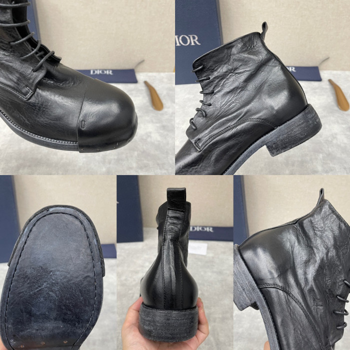 Dior Men's Leather Shoes Martin Boots Shoes #nigo1445