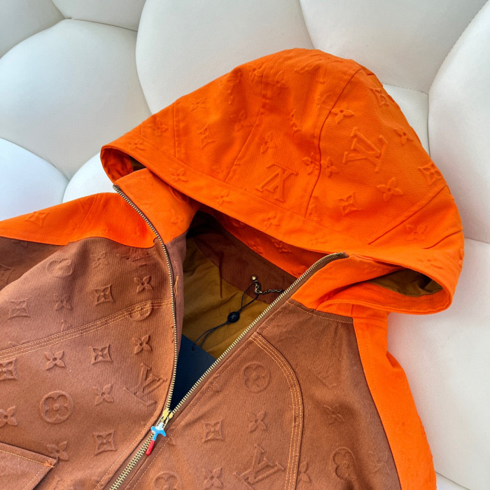 Louis Vuitton Denim Hooded Jacket Coat #nigo7231