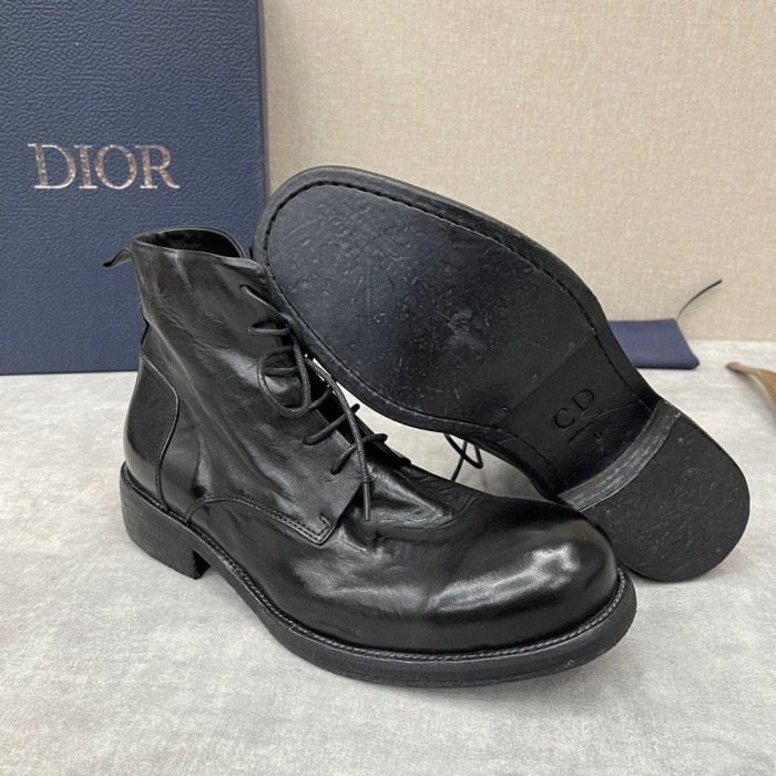 Dior Men's Leather Shoes Martin Boots Shoes #nigo1445