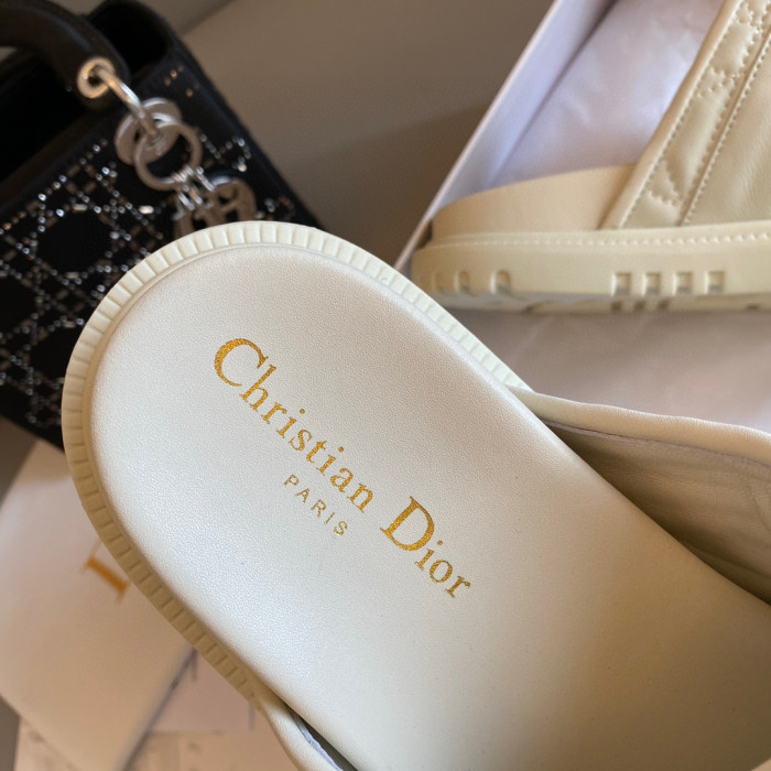 Dior Quilted Leather Sandals Slippers Shoes #nigo4761
