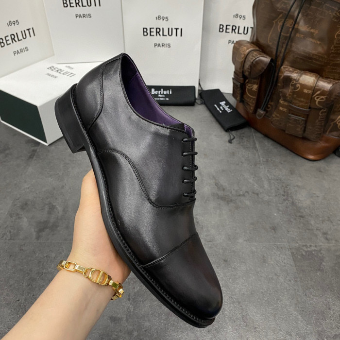 Berluti Hand Polished Leather Oxford Shoes #nigo2451