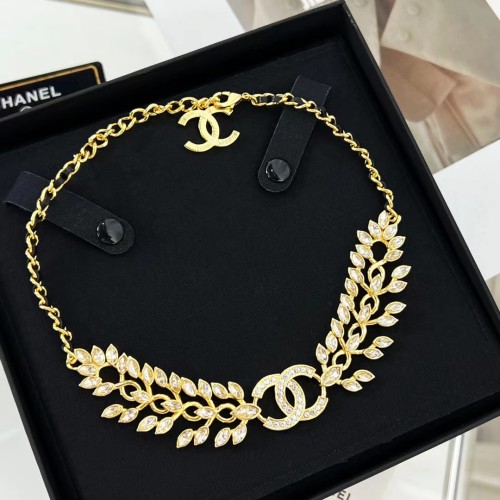 Chanel Full Diamond Ear Necklace Brass Accessories Jewelry #nigo82375