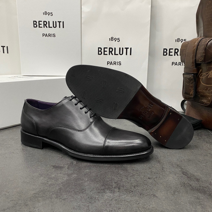 Berluti Hand Polished Leather Oxford Shoes #nigo2451