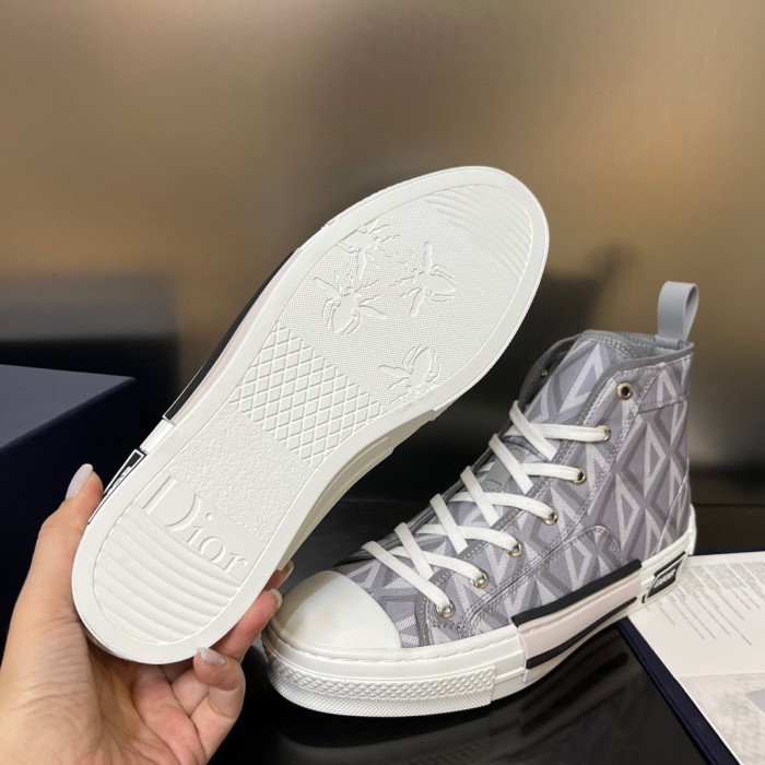 Dior Plaid High Top Canvas Shoes Sneakers  #nigo8429
