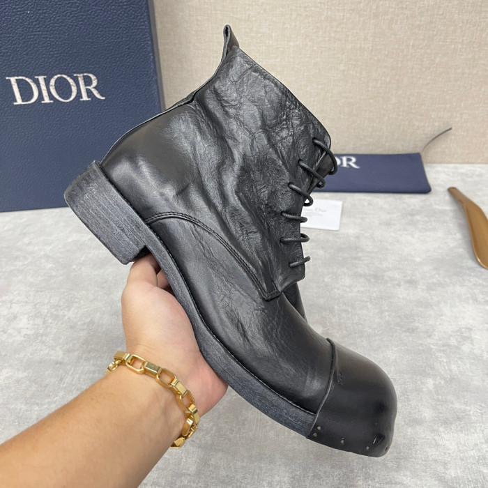 Dior Men's Leather Shoes Martin Boots Shoes #nigo1445