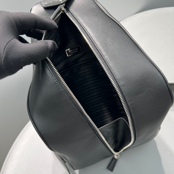 Prada Double Shoulder Triangle Zip Backpack #nigo4688
