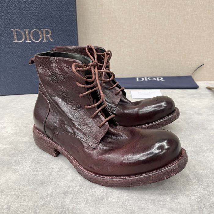 Dior Men's Leather Shoes Martin Boots Shoes #nigo1445