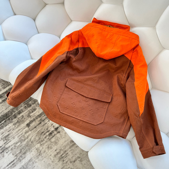 Louis Vuitton Denim Hooded Jacket Coat #nigo7231